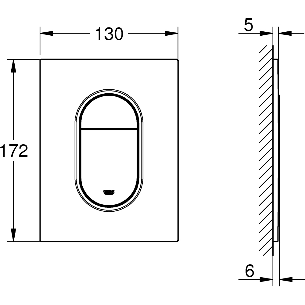 Clapeta actionare GROHE Arena Cosmopolitan 37624GL0, dubla actionare, auriu