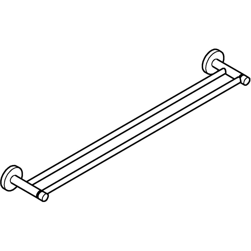 Suport prosop dublu GROHE Essentials 40802AL1, grafit