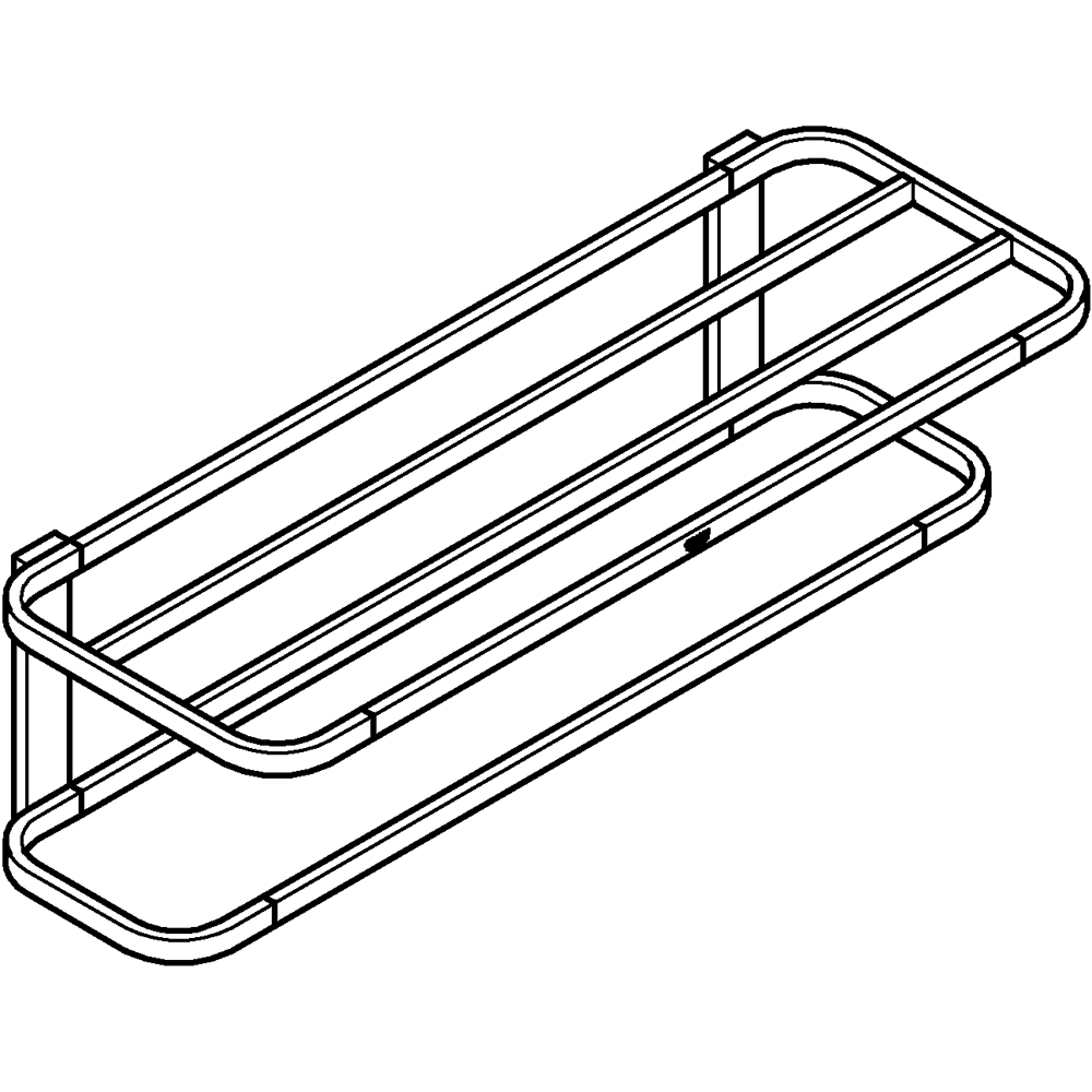 Suport prosop tip bara GROHE Selection 41066AL0, 60 cm, grafit