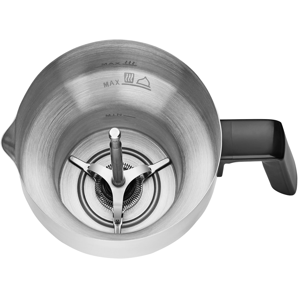 Aparat de spumare lapte WMF Lono 413170011, 0.35l, 650W, argintiu-negru