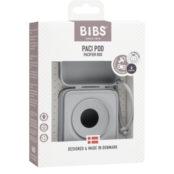 Cutie depozitare suzeta BIBS 4200223, 0 luni+, gri