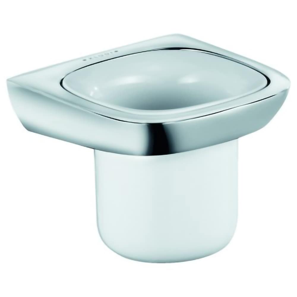 Suport pahar KLUDI Amba 5397505, crom-alb