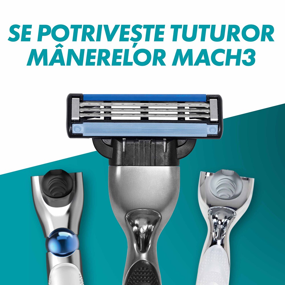 Rezerve aparat de ras GILLETTE Mach 3, 8 bucati
