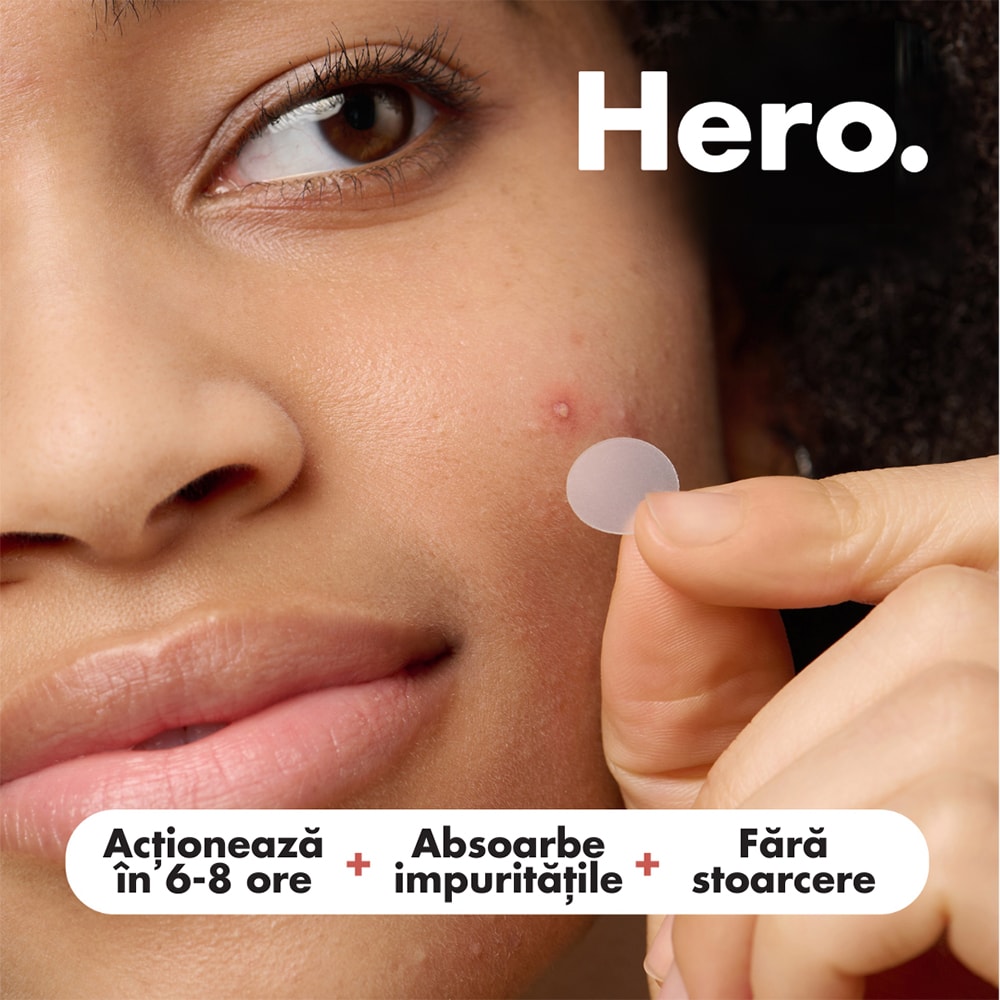Plasturi Anti Acnee HERO Mighty Patch Duo, 12buc