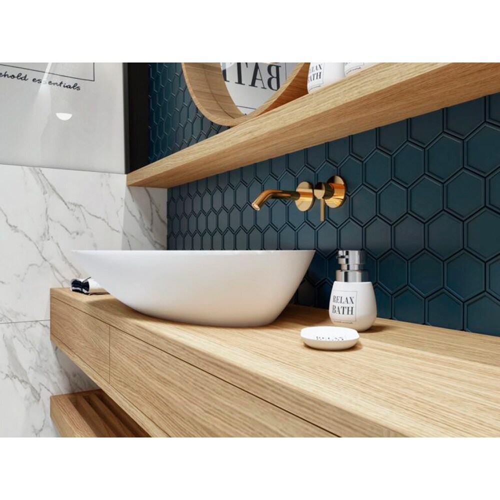 Dispenser sapun lichid BISK Grama 05598, 200 ml, ceramica, alb