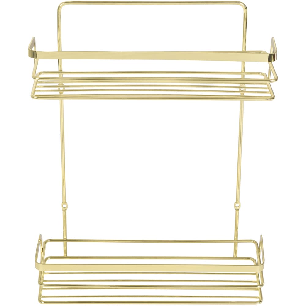 Etajera baie BISK Niagara 05772, 2 polite, auriu