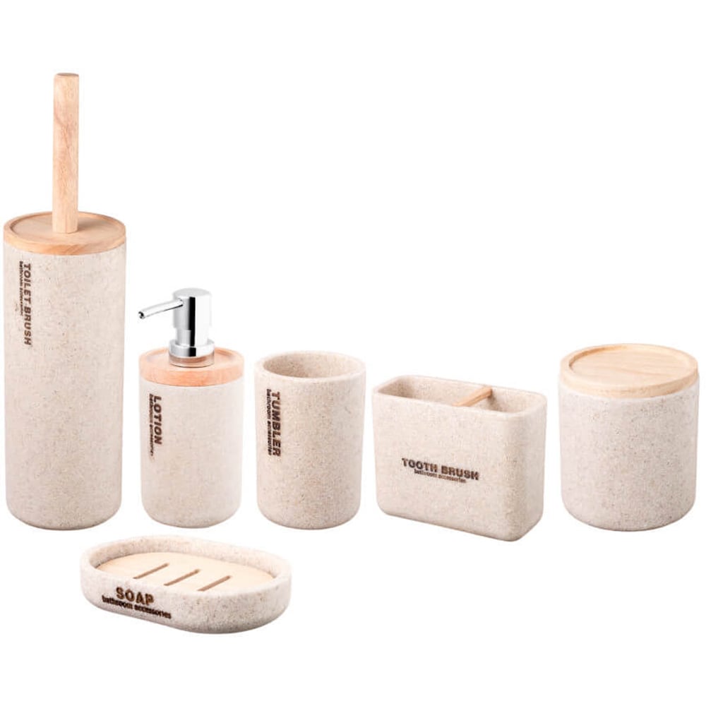 Set perie toaleta BISK Dakar 07571, bej