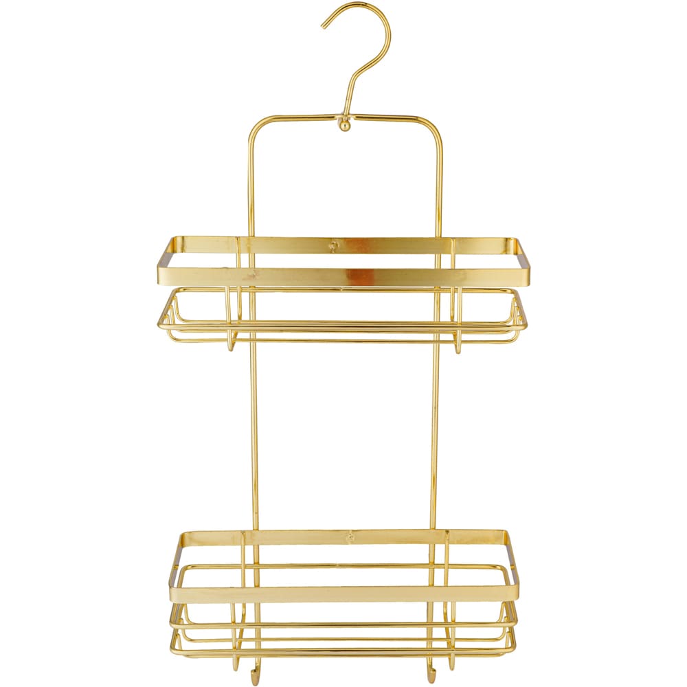 Etajera baie BISK Niagara 08038, 2 polite, auriu