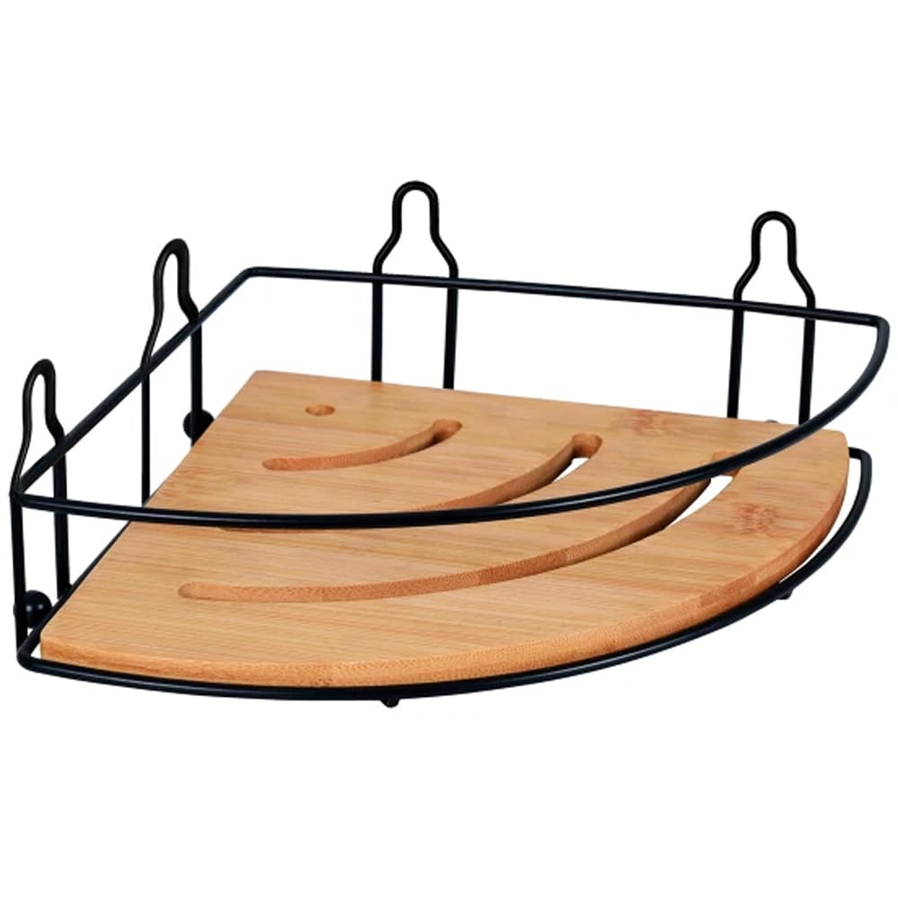 Raft de colt BISK Plain, 1 polita, maro-negru