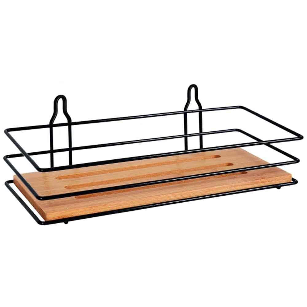 Etajera baie BISK Plain, 23 cm, maro-negru