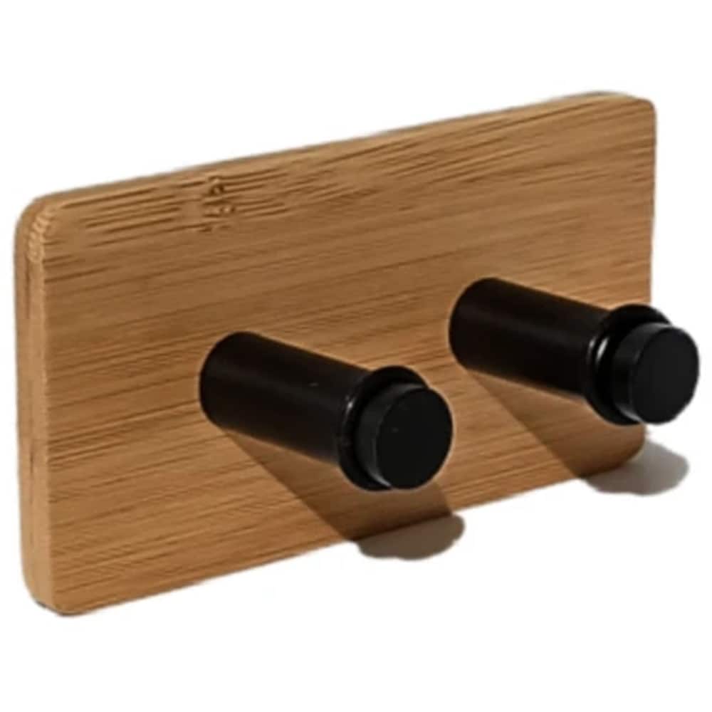 Agatatoare dubla BISK Plain 08053, maro-negru