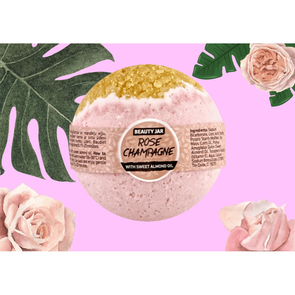 Bomba de baie BEAUTY JAR Rose Champagne, 150g