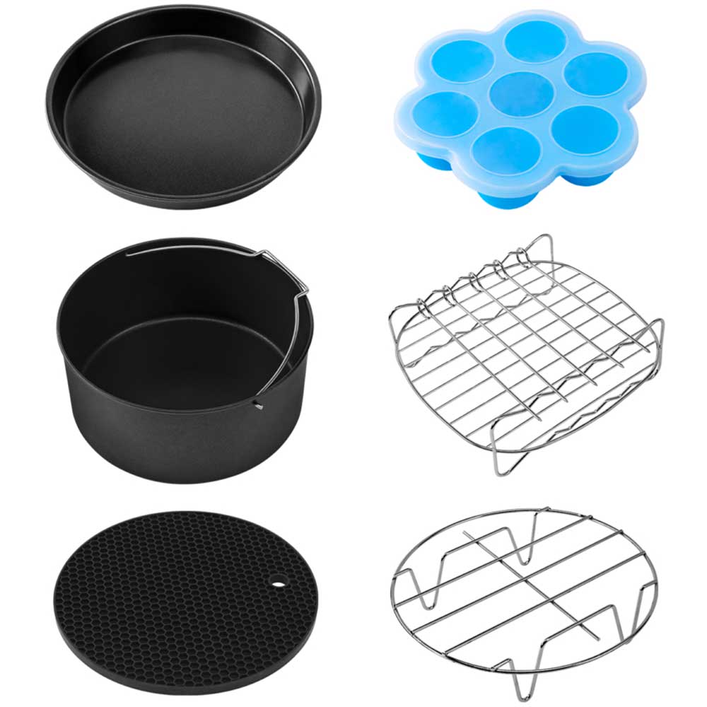 Set accesorii pentru friteuza COSORI C158-6AC, negru-albastru