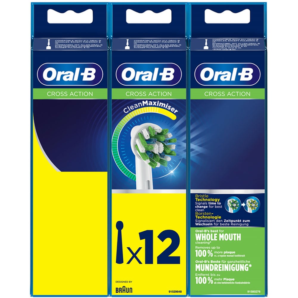 Rezerve periuta de dinti electrica ORAL-B Cross Action, 12buc