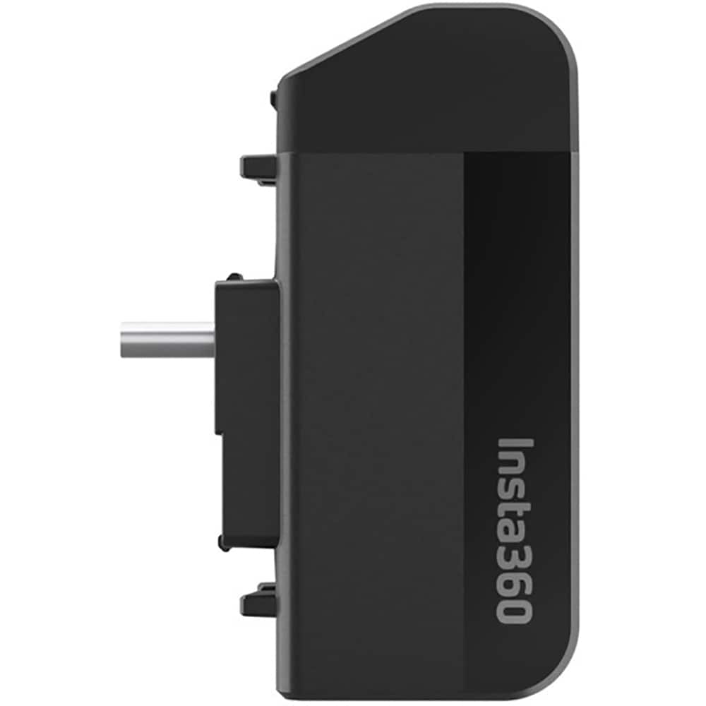 Cititor de carduri pentru One X3 INSTA360 Quick Reader, USB-C, Lightning, negru