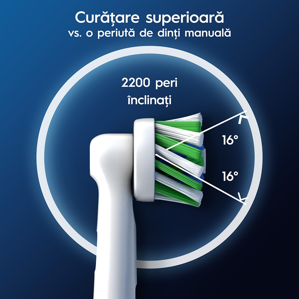 Rezerve periuta de dinti electrica ORAL-B Pro Cross Action, 6buc