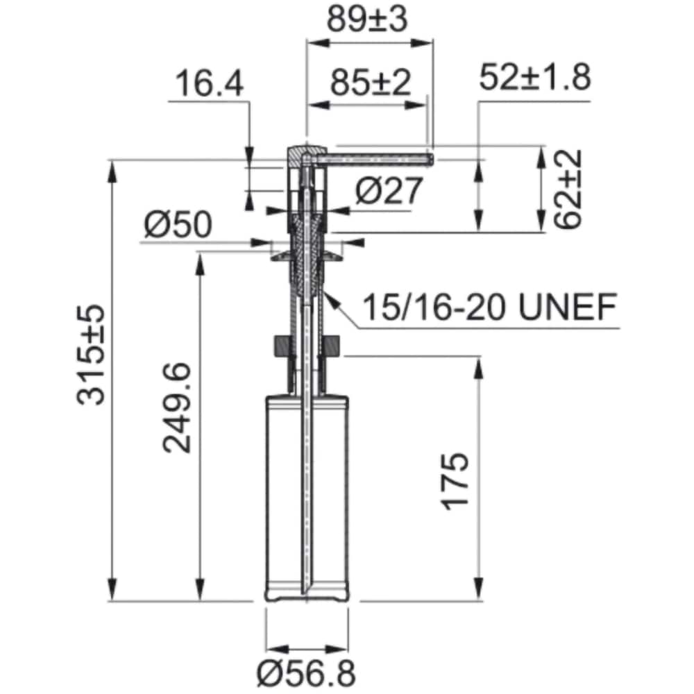 Dispenser sapun lichid FRANKE Comfort, 350 ml, avena