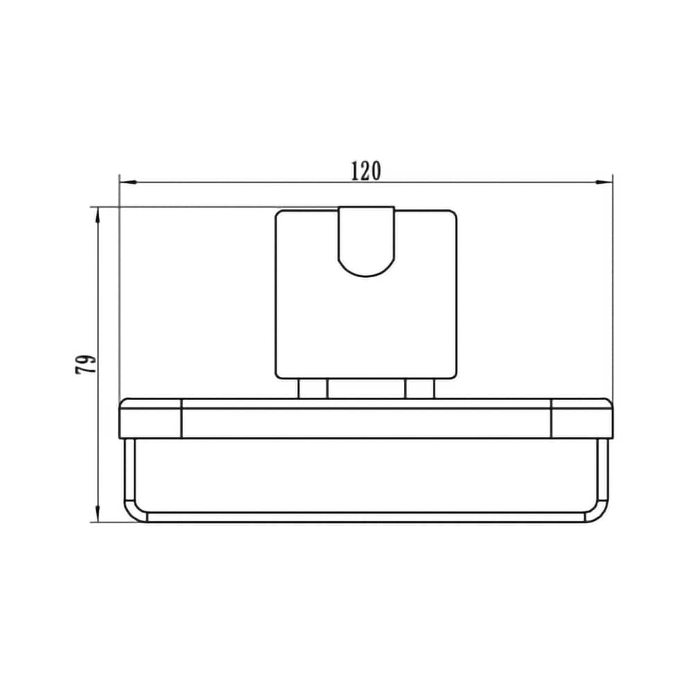 Suport sapun FERRO Cascata E01, crom