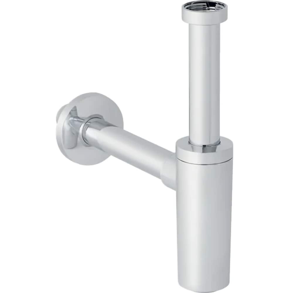 Sifon lavoar GEBERIT 151.035.21.1, D 40mm, evacuare orizontala, crom