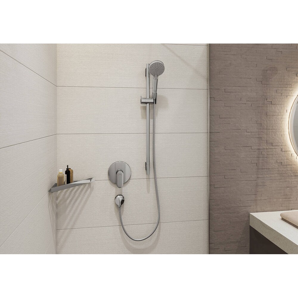 Etajera baie HANSGROHE Addstoris 41741000, 30.5 cm, crom