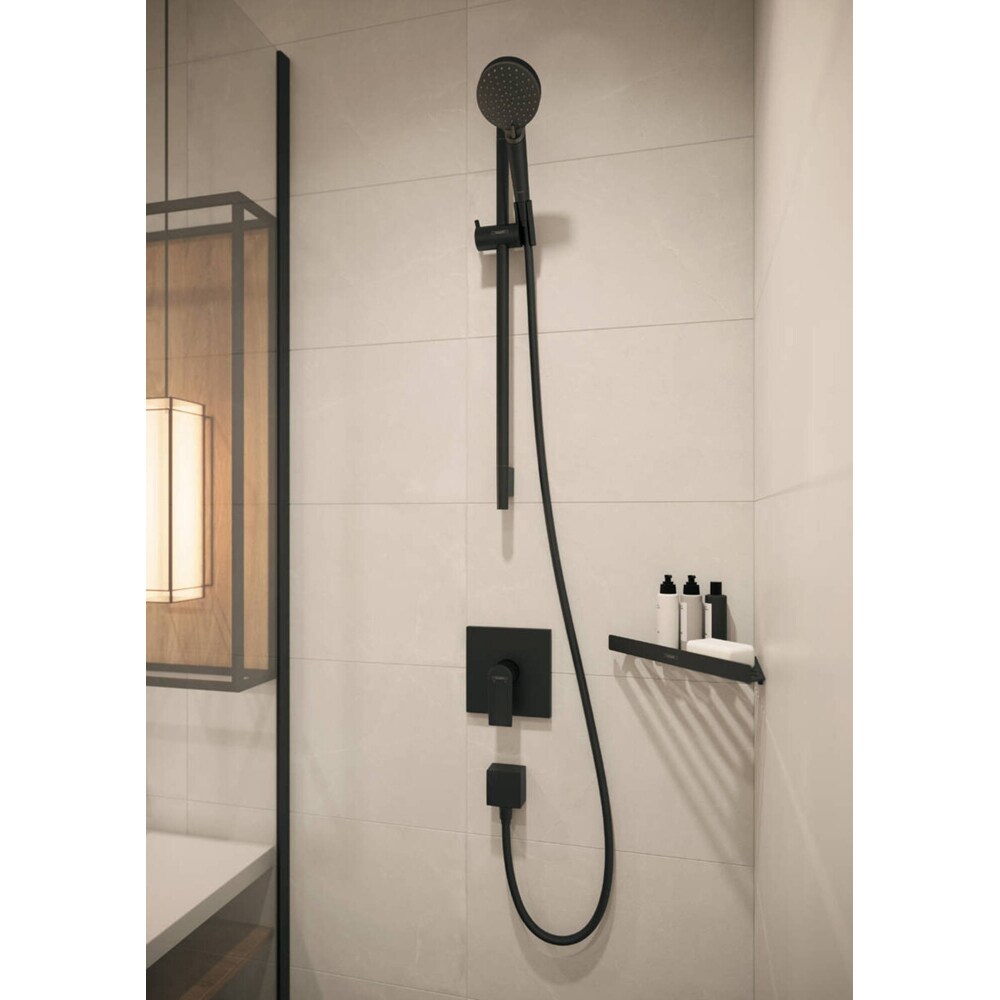 Etajera baie HANSGROHE Addstoris 41741670, 30.5 cm, negru
