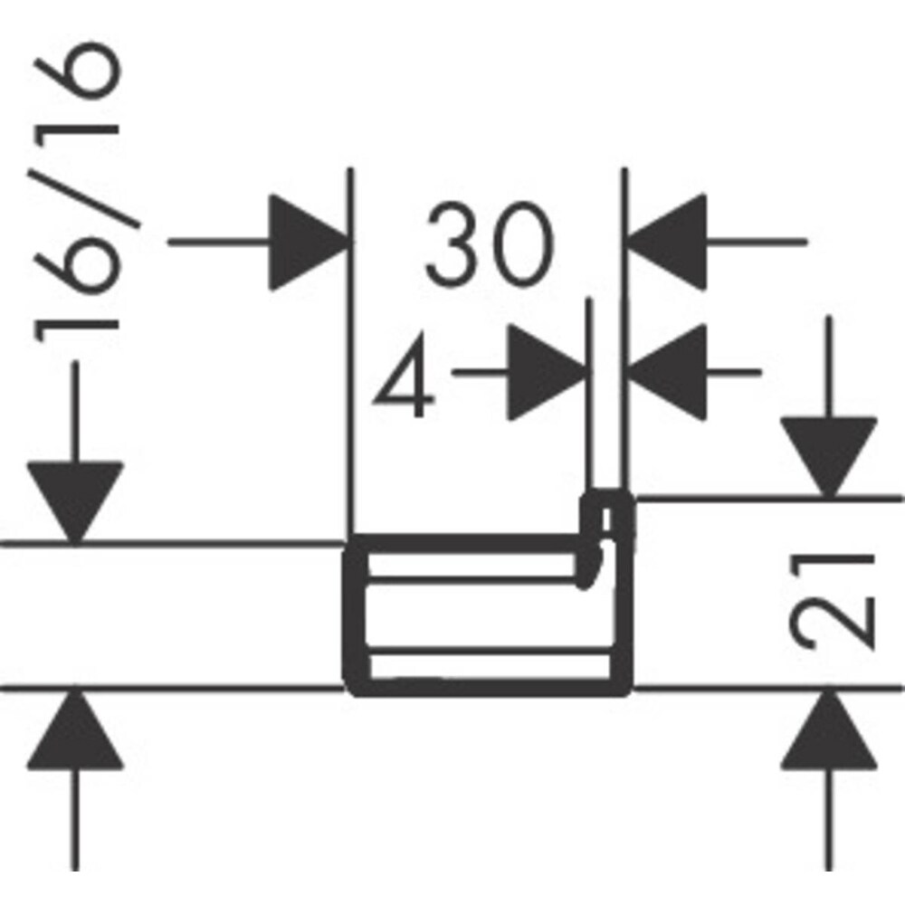 Cuier baie HANSGROHE Addstoris 41742140, bronz