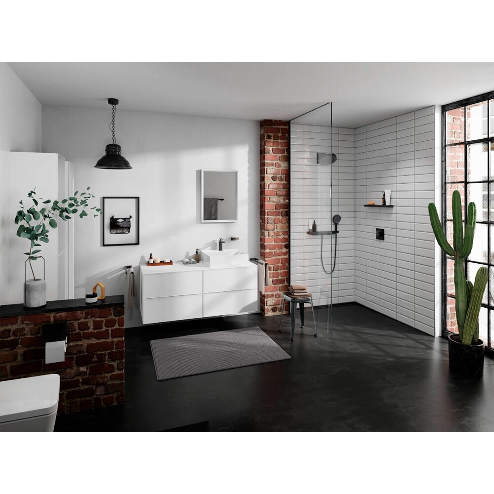 Suport hartie igienica HANSGROHE Addstoris 41753670, negru