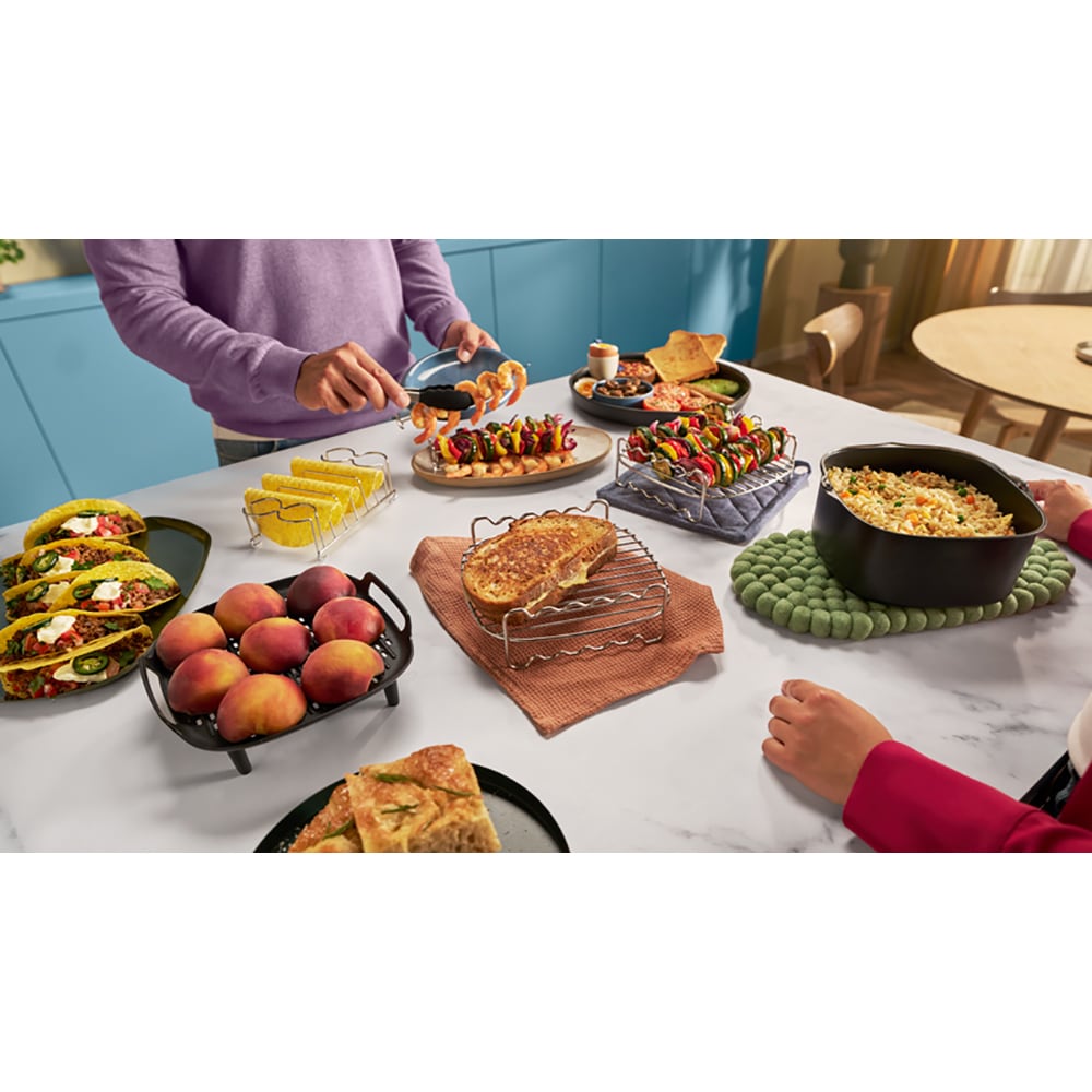 Set accesorii airfryer PHILIPS XXL HD9957/00, negru-rosu