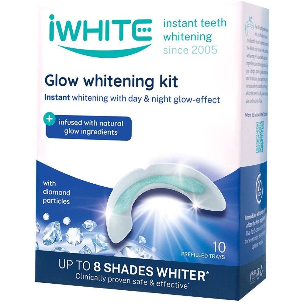 Kit pentru albirea dintilor IWHITE Glow, 10 x 0.8 g