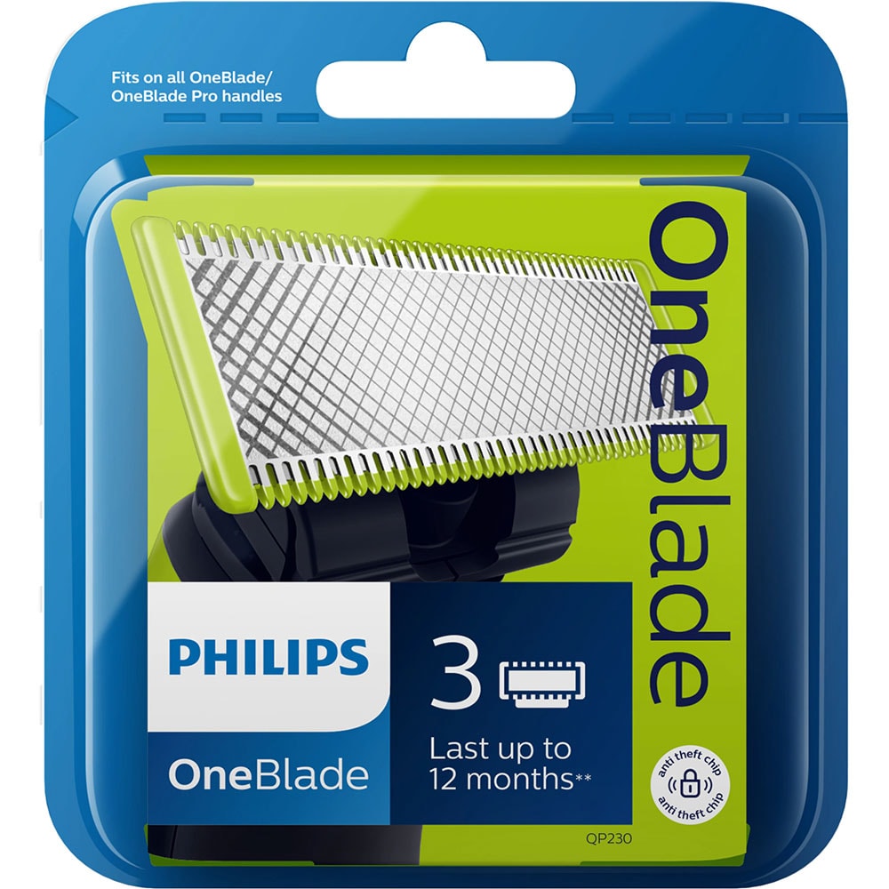 Rezerva aparat de ras PHILIPS OneBlade QP230/50, 3 bucati