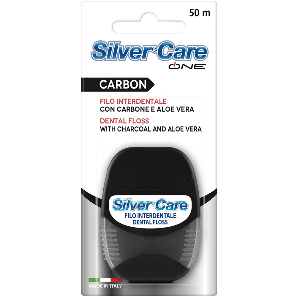 Ata dentara SILVER CARE, carbune activ, 50m