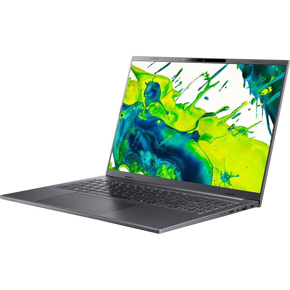 Laptop ACER Aspire 16 AI OLED A16-52M-954E, Intel Core Ultra 9 288V pana la 5.1GHz, 16" WUXGA, 32GB, SSD 2TB, Intel Arc Graphics 140V, Windows 11 Home, Steel Gray