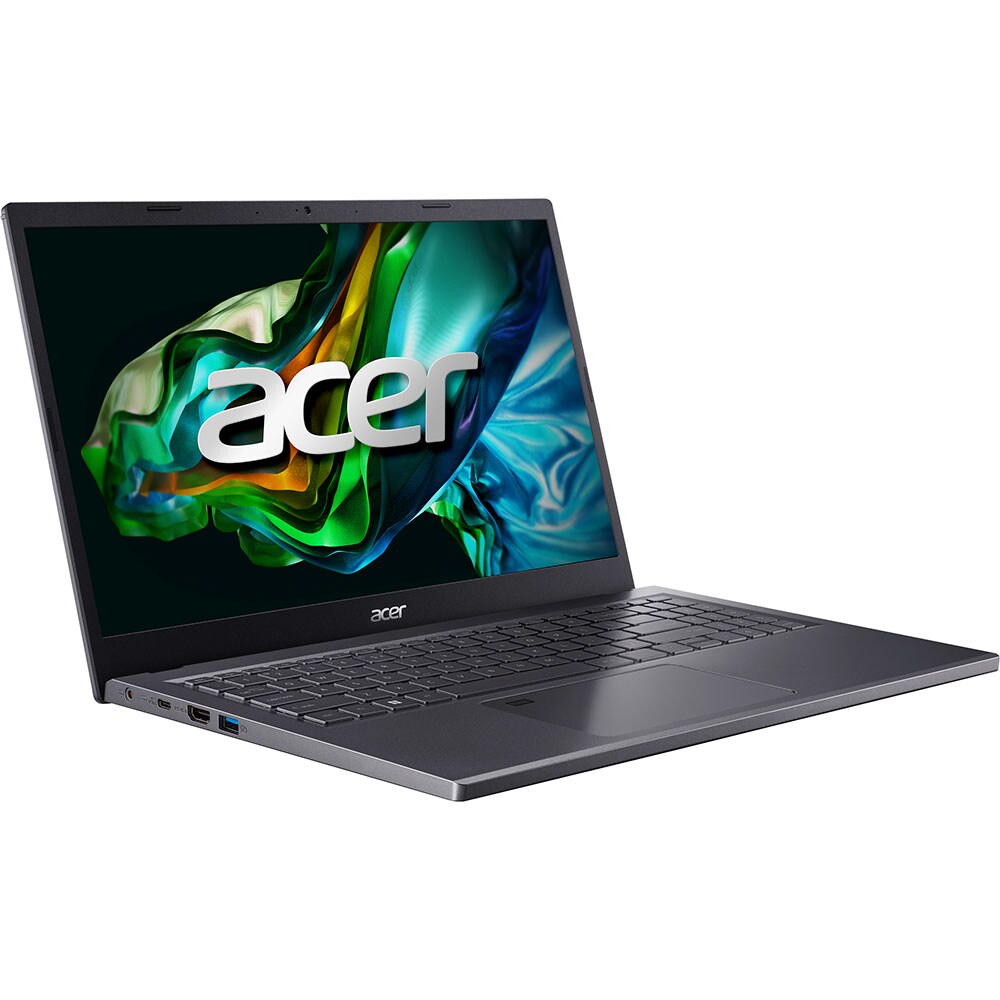 Laptop ACER Aspire 5 A515-48M, AMD Ryzen 3 7330U pana la 4.3GHz, 15.6" Full HD, 8GB, SSD 512GB, AMD Radeon Graphics, Free DOS, gri inchis