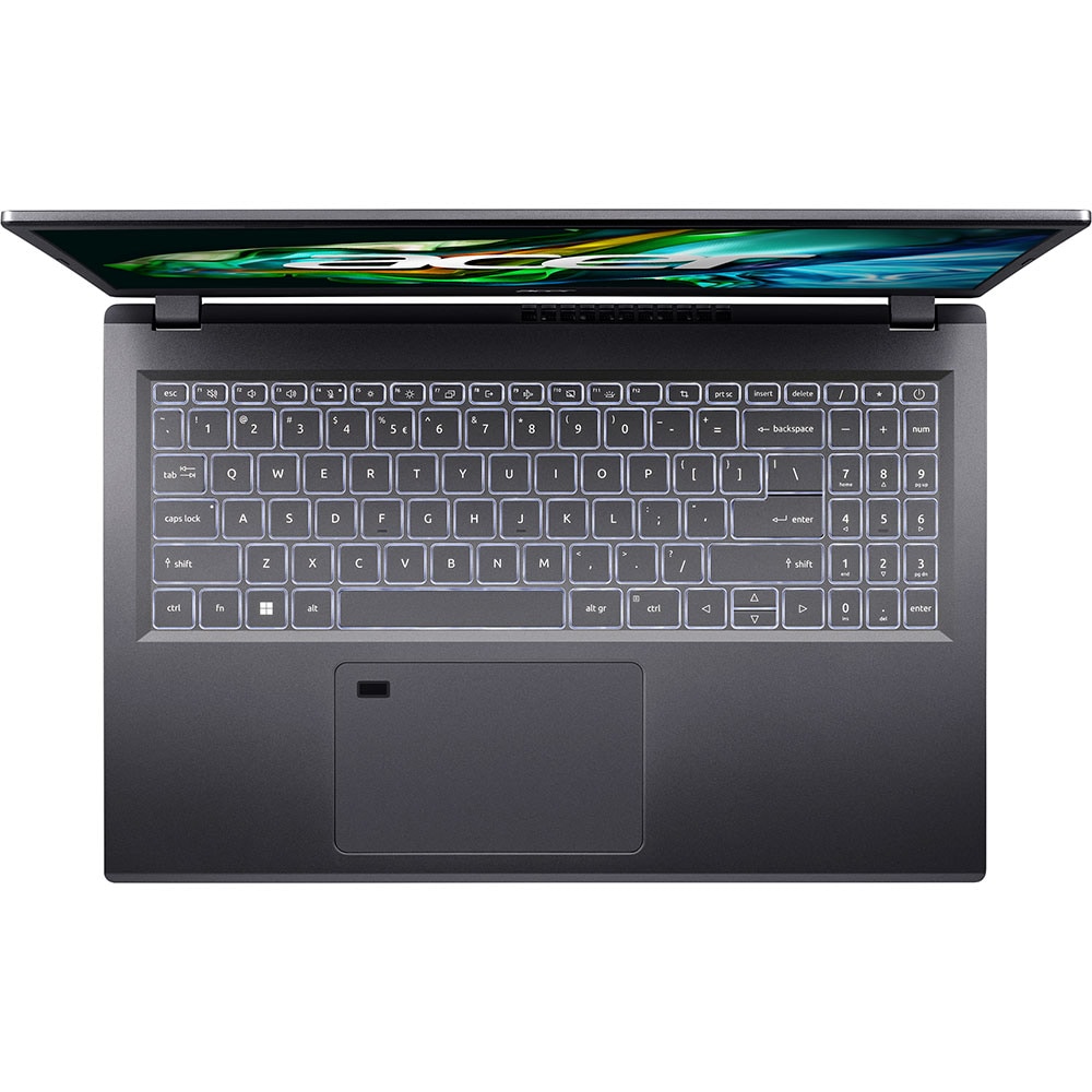 Laptop ACER Aspire 5 A515-48M, AMD Ryzen 3 7330U pana la 4.3GHz, 15.6" Full HD, 8GB, SSD 512GB, AMD Radeon Graphics, Free DOS, gri inchis
