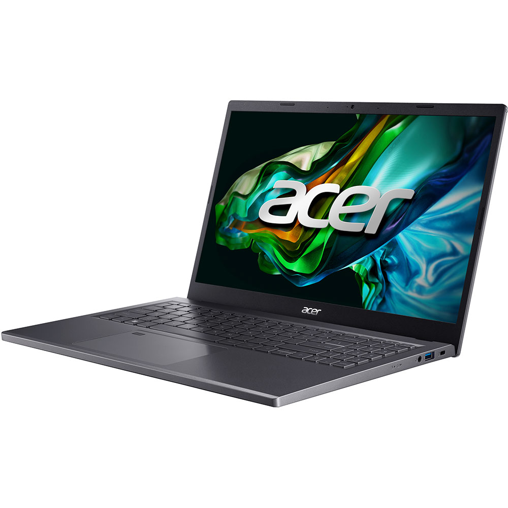 Laptop ACER Aspire 5 A515-48M, AMD Ryzen 3 7330U pana la 4.3GHz, 15.6" Full HD, 8GB, SSD 512GB, AMD Radeon Graphics, Free DOS, gri inchis