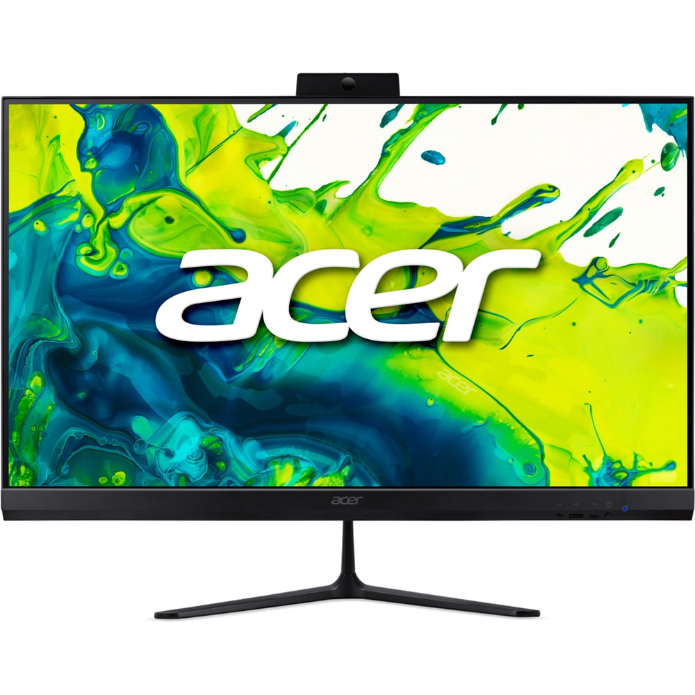 Sistem PC All in One ACER Aspire C27-2G, AMD Ryzen 7 5825U pana la 4.5GHz, 27" QHD, 16GB, SSD 1TB, AMD Radeon Graphics, Free Dos, negru