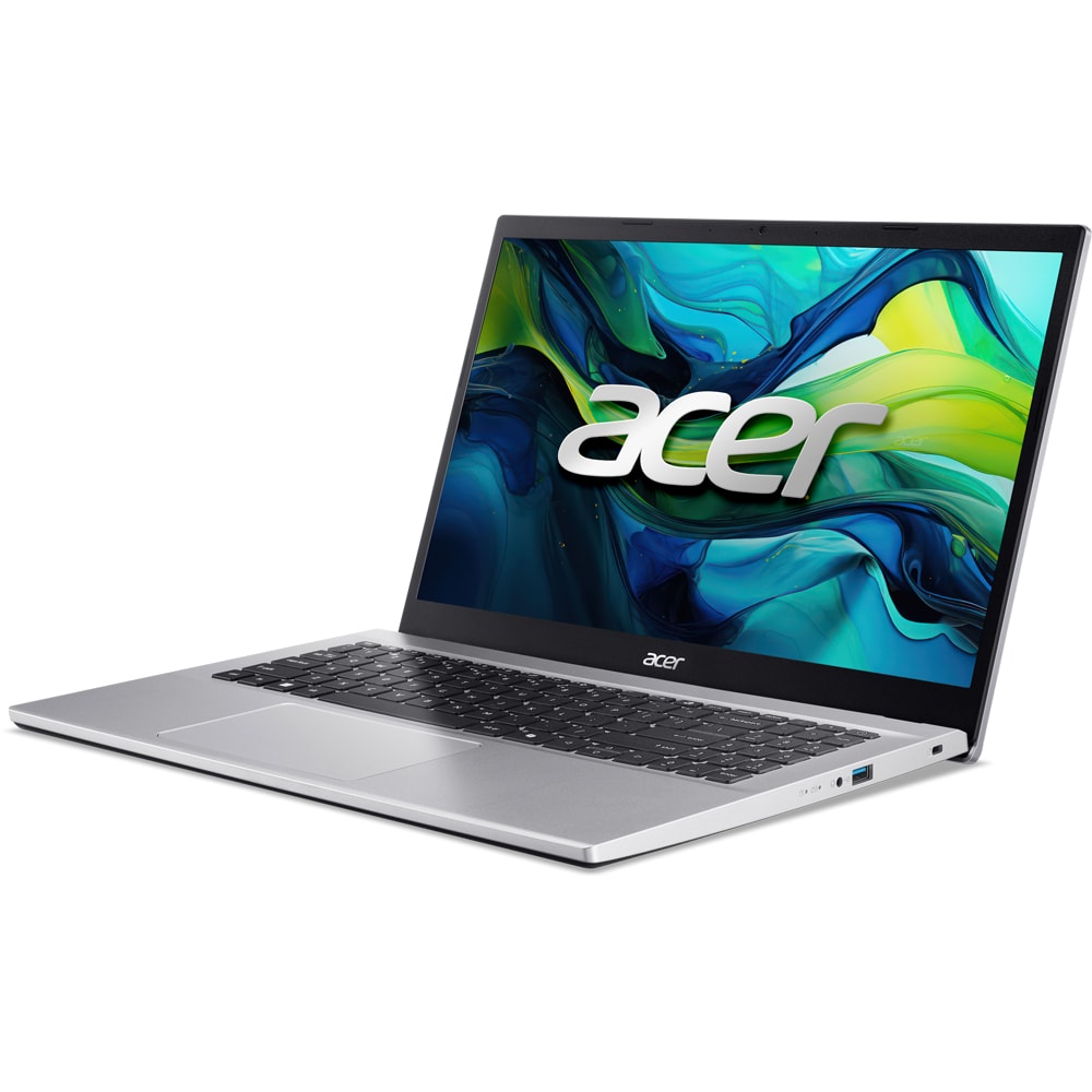 Laptop ACER Aspire Go 15 AG15-42P-R3PB, AMD Ryzen 5 5625U pana la 4.3GHz, 15.6" Full HD, 16GB, SSD 512GB, AMD Radeon Graphic, Free Dos, Pure Silver