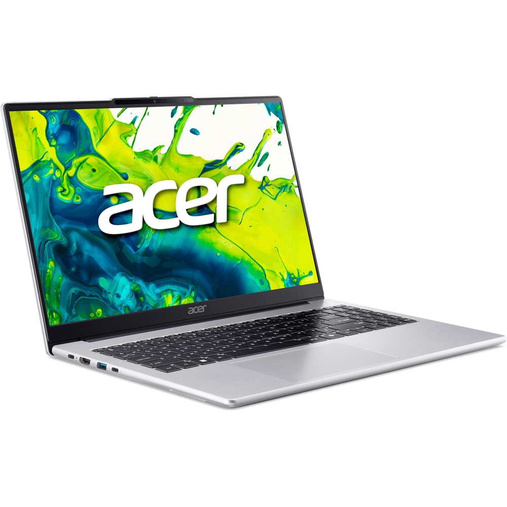 Laptop ACER Aspire Lite 15 AL15-44P-R01T, AMD Ryzen 5 7430U pana la 4.3GHz, 15.6" Full HD, 16GB, SSD 512GB, AMD Radeon Graphics, Free Dos, Light Silver