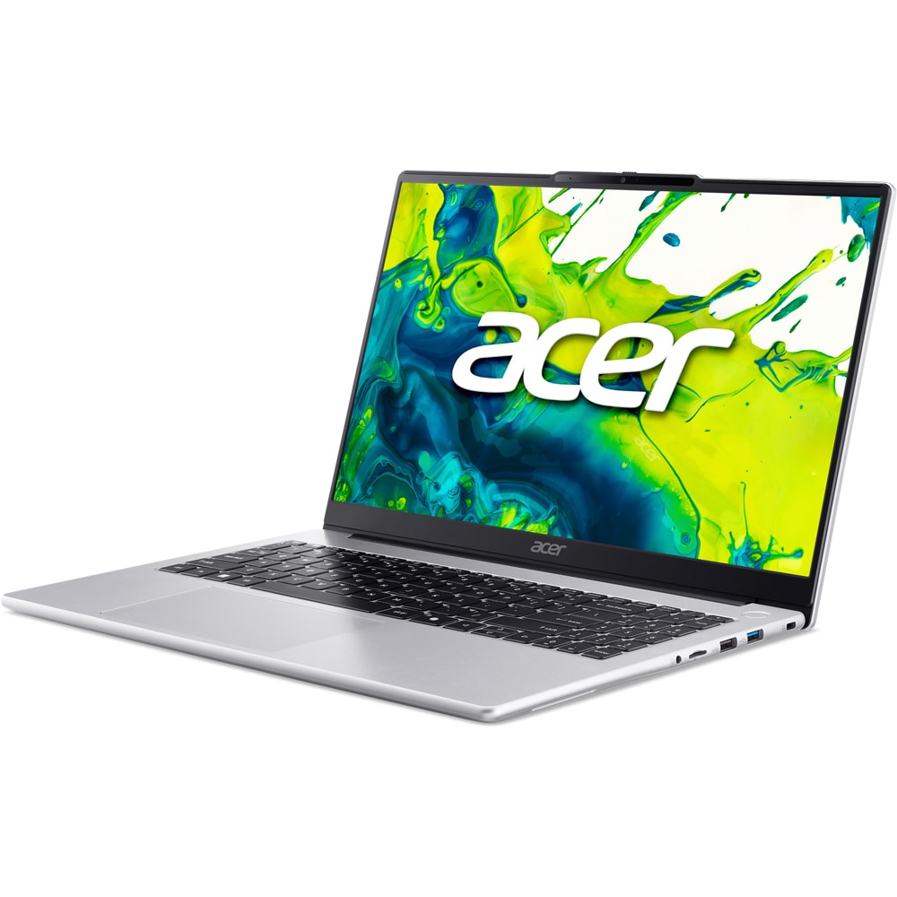 Laptop ACER Aspire Lite 15 AL15-44P-R01T, AMD Ryzen 5 7430U pana la 4.3GHz, 15.6" Full HD, 16GB, SSD 512GB, AMD Radeon Graphics, Free Dos, Light Silver