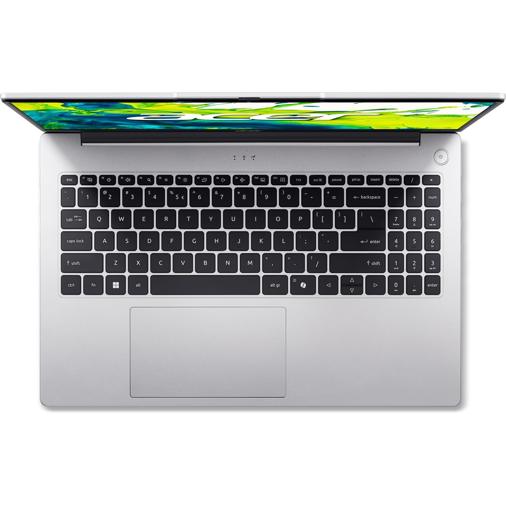 Laptop ACER Aspire Lite 15 AL15-44P-R01T, AMD Ryzen 5 7430U pana la 4.3GHz, 15.6" Full HD, 16GB, SSD 512GB, AMD Radeon Graphics, Free Dos, Light Silver