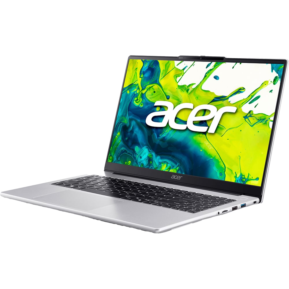 Laptop ACER Aspire Lite 15 AL15-45P-R07Z, AMD Ryzen 7 5825U pana la 4.5GHz, 15.6" Full HD, 16GB, SSD 512GB, AMD Radeon Graphics, Free Dos, Light Silver