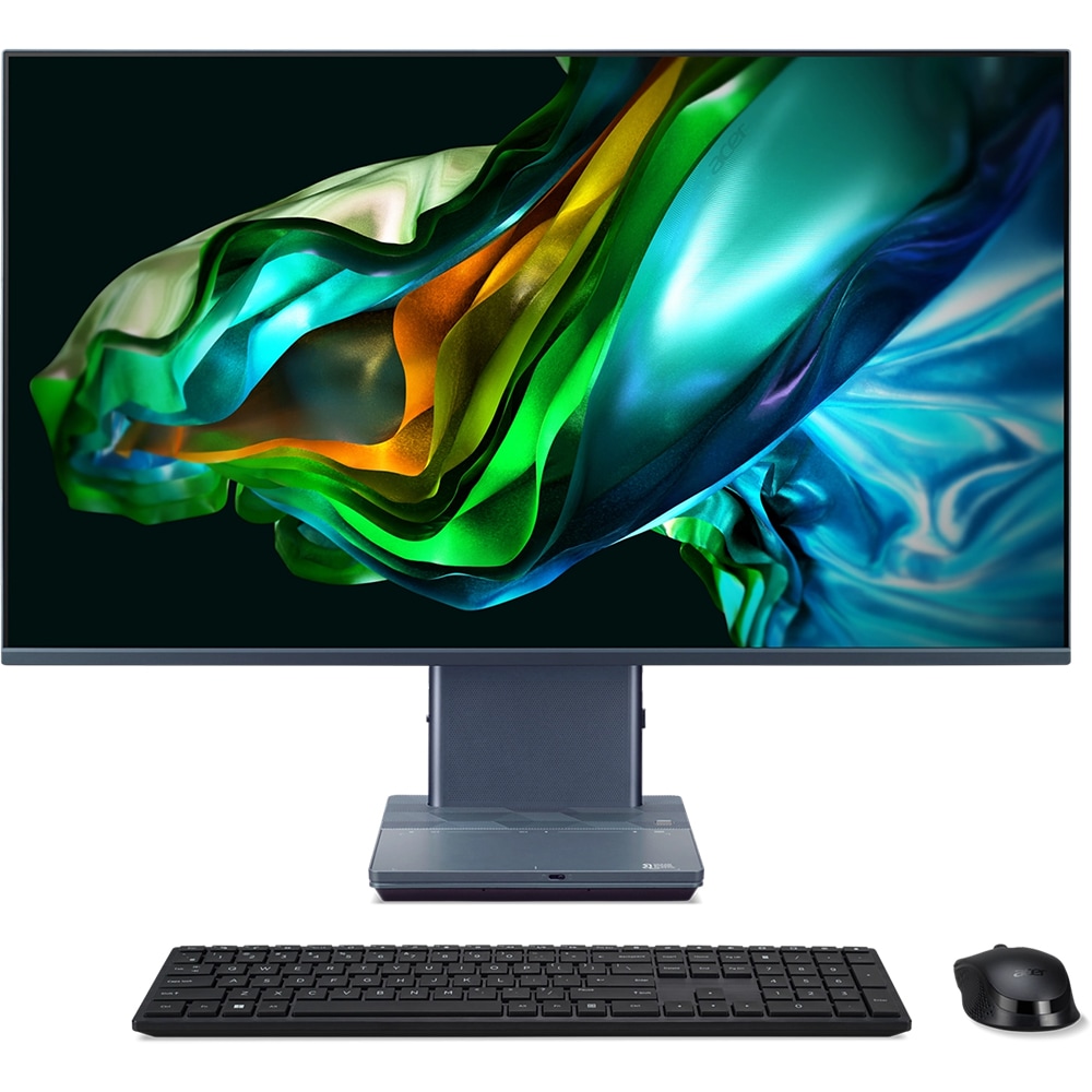 Sistem PC All in One Aspire S32-1856, Intel Core i7-1360P pana la 5.0GHz, 32" WQHD, 32GB, SSD 1TB, Linux(eShell), gri