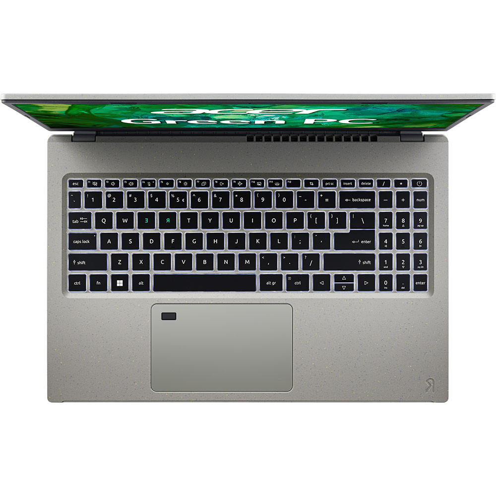 Laptop ACER Aspire Vero AV15-53P-775U, Intel Core i7-1355U pana la 5GHz, 15.6" Full HD, 16GB, SSD 512GB, Intel Iris Xe Graphics, Free DOS, Iron