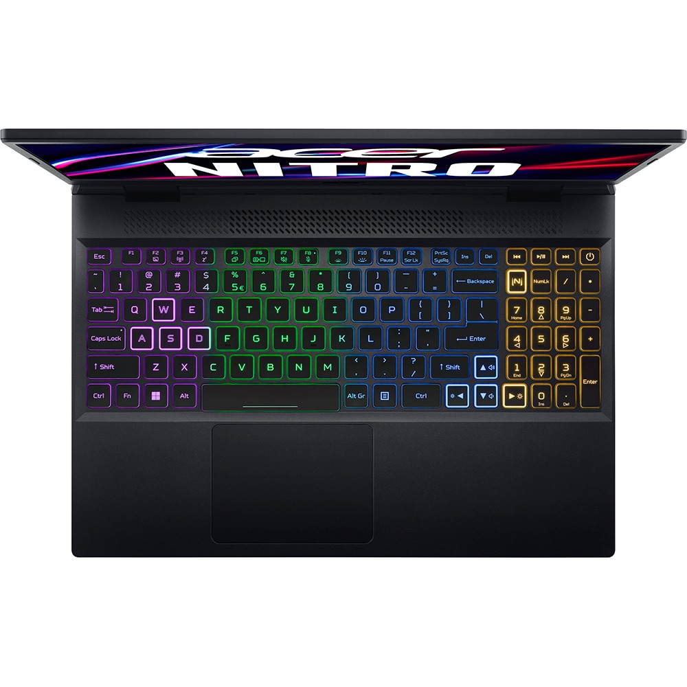 Laptop Gaming ACER Nitro 5 AN515-58-75DA, Intel Core i7-12650H pana la 4.7GHz, 15.6" QHD, 16GB, SSD 512GB, NVIDIA GeForce RTX 4060 8GB, Free Dos, negru