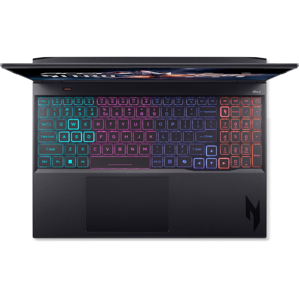 Laptop gaming ACER Nitro 16S AI AN16S-61-R44A, AMD Ryzen AI 7 350 pana la 5GHz, 16" WQXGA, 16GB, SSD 1TB, NVIDIA GeForce RTX 5070 8GB, Free Dos, Obsidian Black