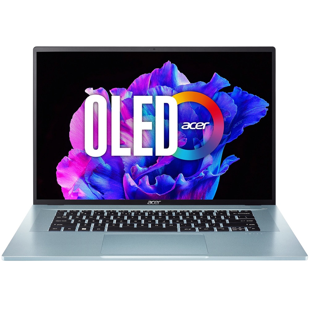 Laptop ACER Swift Edge OLED SFE16-42-R2CQ, AMD Ryzen 7 7735U pana la 4.7GHz, 16" WQUXGA, 32B, SSD 1TB, AMD Radeon Graphics 680M, Windows 11 Pro, Glacier Blue