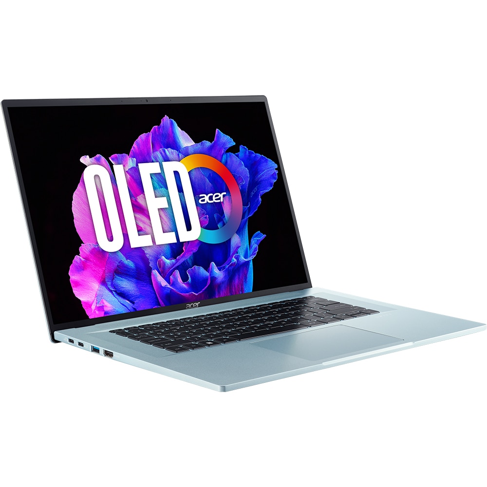 Laptop ACER Swift Edge OLED SFE16-42-R2CQ, AMD Ryzen 7 7735U pana la 4.7GHz, 16" WQUXGA, 32B, SSD 1TB, AMD Radeon Graphics 680M, Windows 11 Pro, Glacier Blue