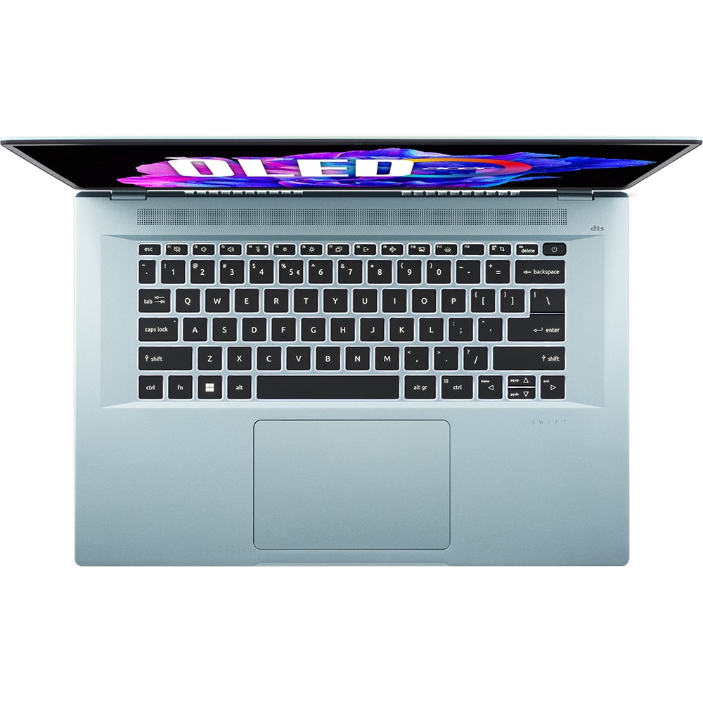 Laptop ACER Swift Edge OLED SFE16-42-R2CQ, AMD Ryzen 7 7735U pana la 4.7GHz, 16" WQUXGA, 32B, SSD 1TB, AMD Radeon Graphics 680M, Windows 11 Pro, Glacier Blue