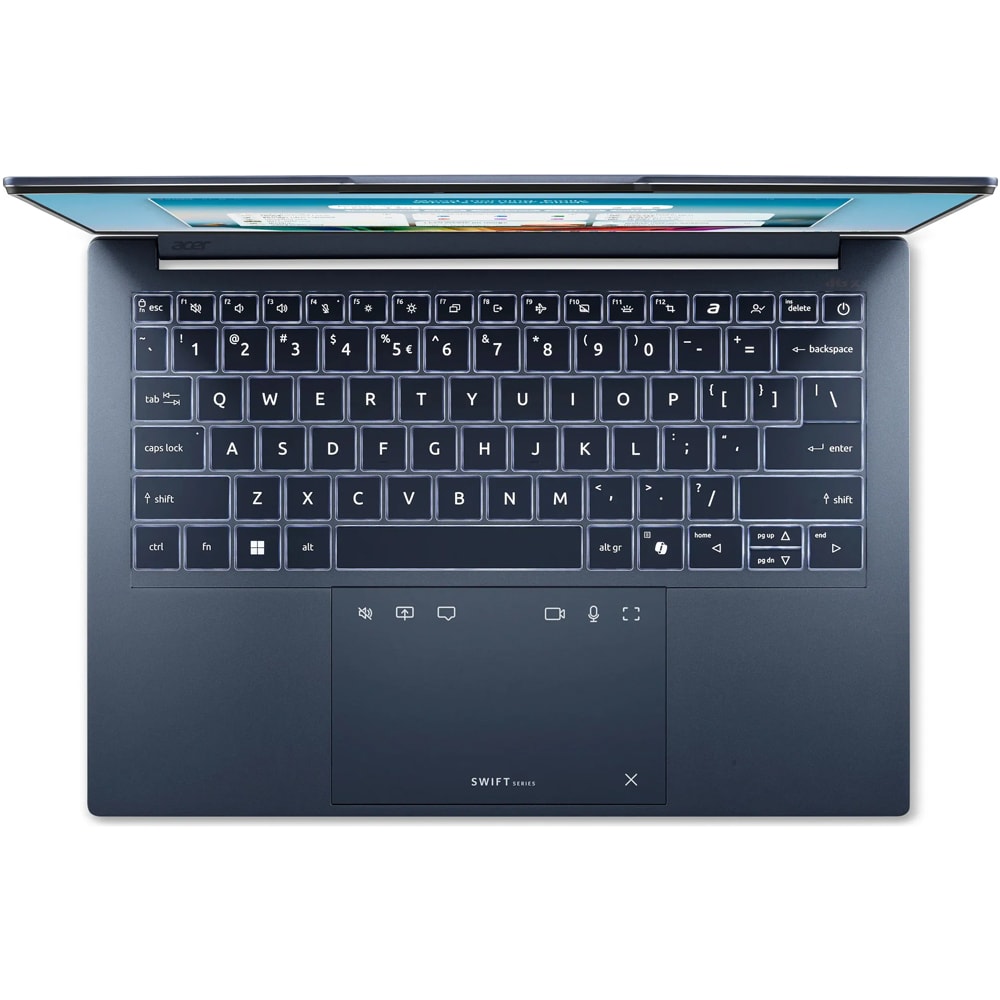 Laptop ACER Swift Go 14 AI OLED SFG14-I71-59UD, Intel Core Ultra 5 325 pana la 4.5GHz, 14" WUXGA, 16GB, SSD 512GB, Intel Graphics, Windows 11 Home, Frost Blue