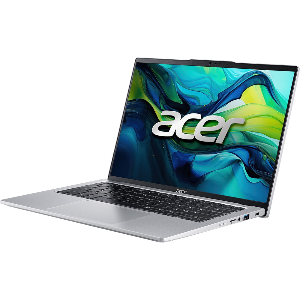 Laptop ACER Swift Go 14 SFG14-73T-71DX, Intel Core Ultra 7 155H pana la 4.8GHz, 14" WUXGA, 16GB, SSD 512GB, Intel Arc graphics, Windows 11 Home, argintiu